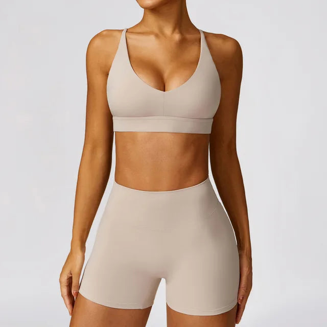 2PCS Yoga Set Gym Clothes Sportswear Yoga Suits For Women's Fitness