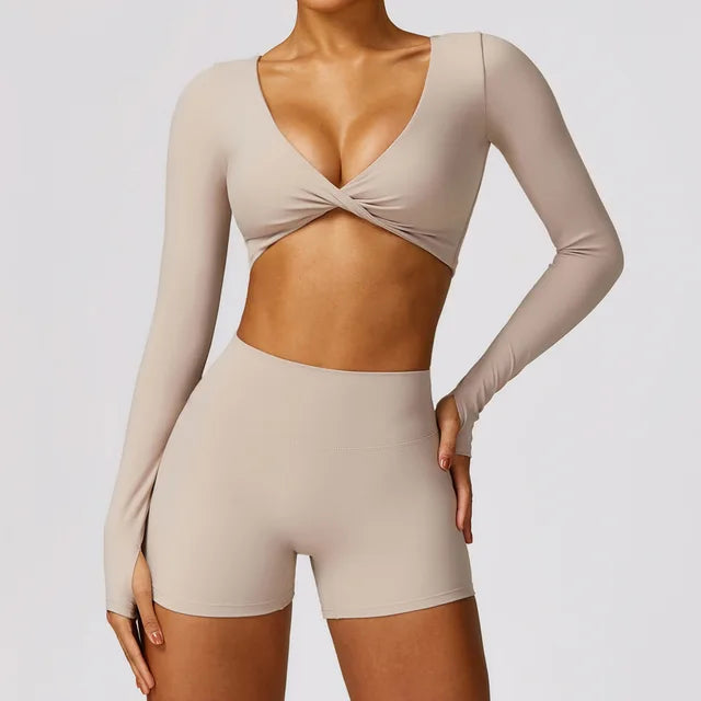2PCS Yoga Set Gym Clothes Sportswear Yoga Suits For Women's Fitness