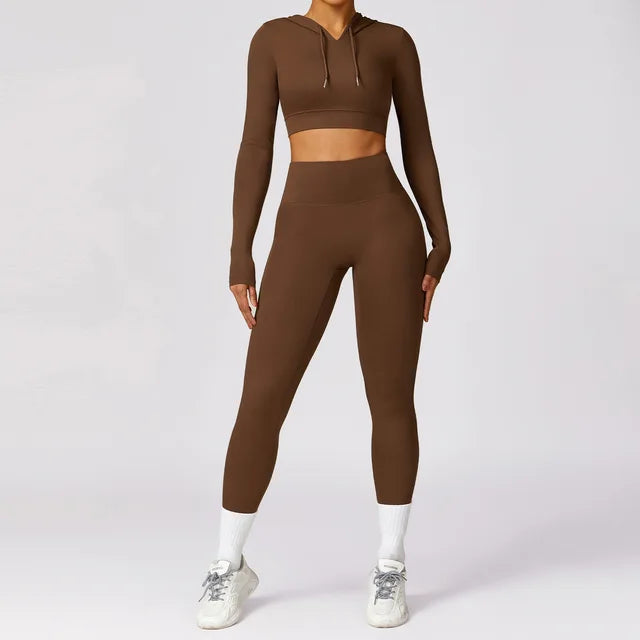 2pcs Seamless Yoga Set Gym Clothes Sportswear Yoga Suit For Women