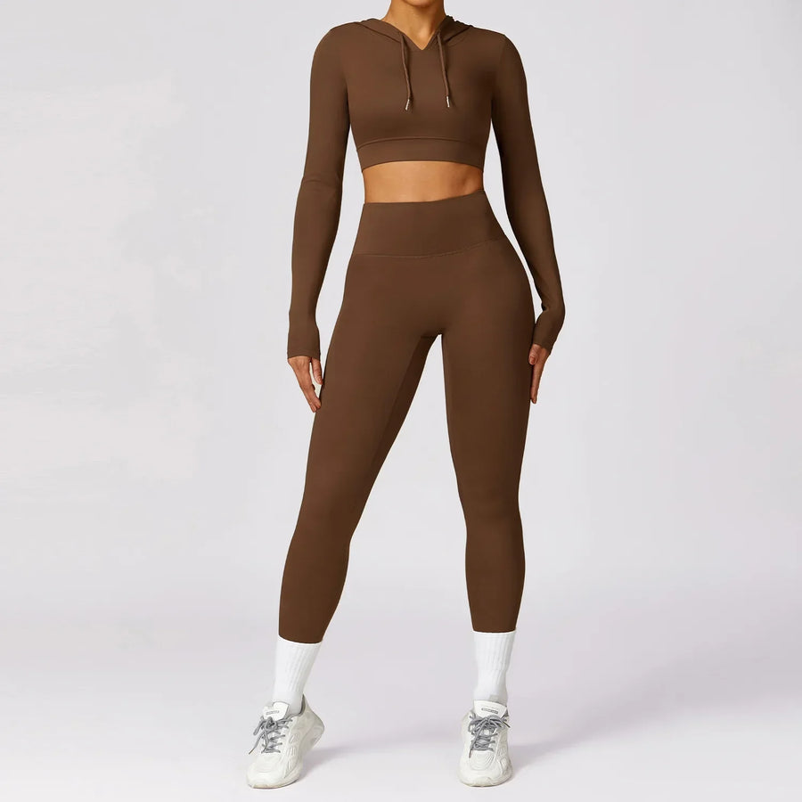2pcs Seamless Yoga Set Gym Clothes Sportswear Yoga Suit For Women