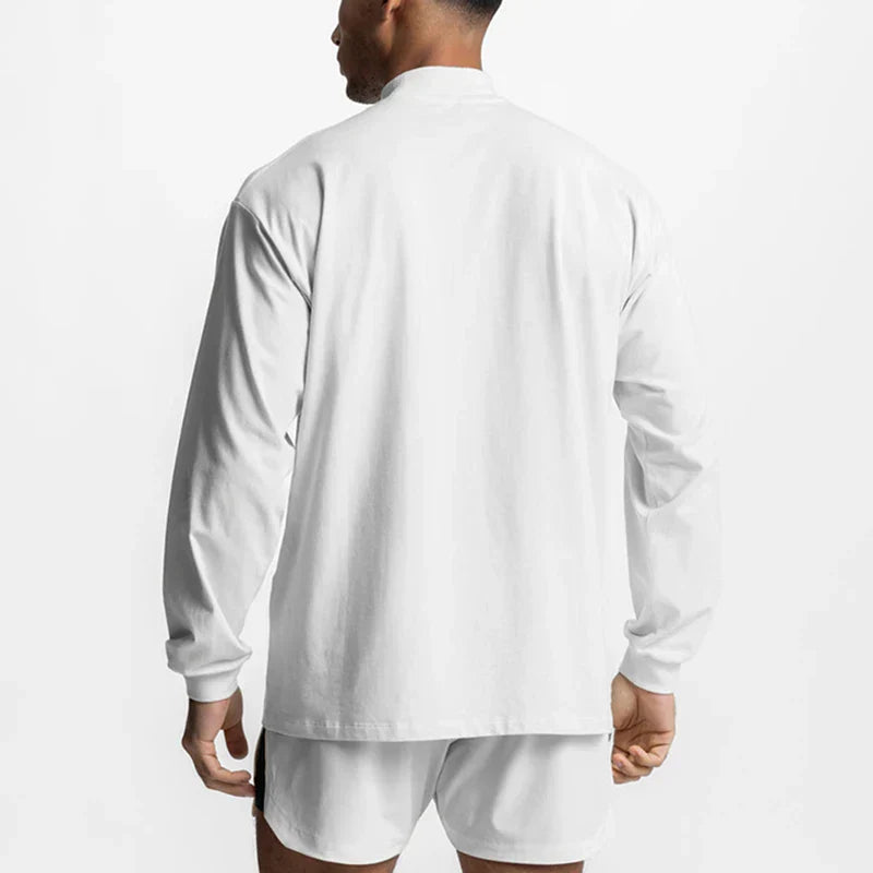Bodybuilding  Casual T Shirt Sporting Running High-collar Long Sleeve Tshirt