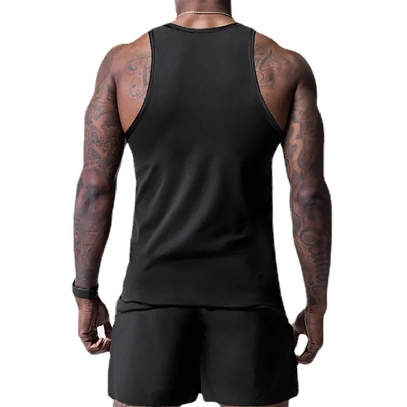 Mens Muscle Popular Tank Top Bodybuilding Mesh Quick