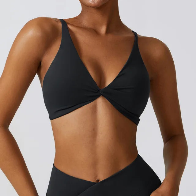 Nylon Bra Top Women Gym Sexy Tight Sports Bra Fitness Yoga Women's Push Up