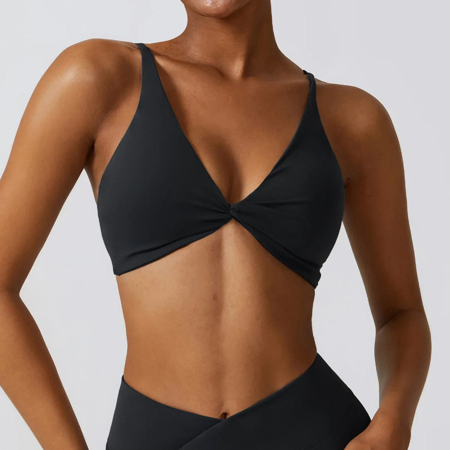 Nylon Bra Top Women Gym Sexy Tight Sports Bra Fitness Yoga Women's Push Up