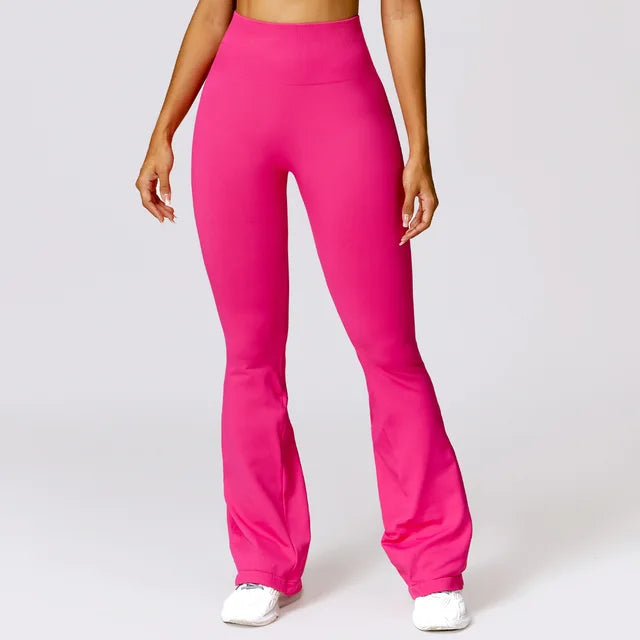 Seamless Flare Leggings Yoga Pants Women High Waist Wide Leg Pants Women Gym Workout Fitness Sports Flared Pant Dance Trousers