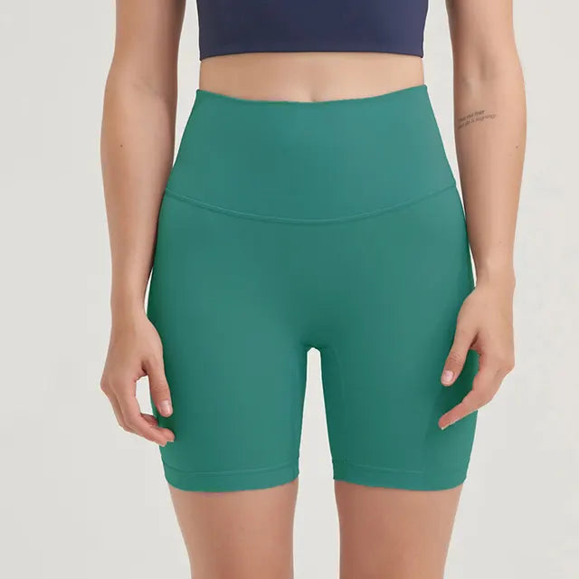 Summer Yoga Shorts Women Fitness Shorts Running Cycling Shorts Breathable Sports Leggings High Waist Push Up Workout Gym Shorts