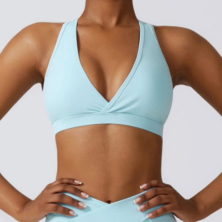 Women Breathable Sports Underwear Absorb Sweat Shockproof Padded Gym Push Up