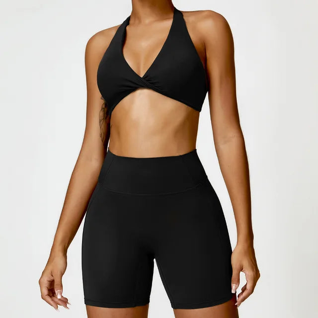 Women Seamless Yoga Set 2PCS Gym Workout Clothes for Female