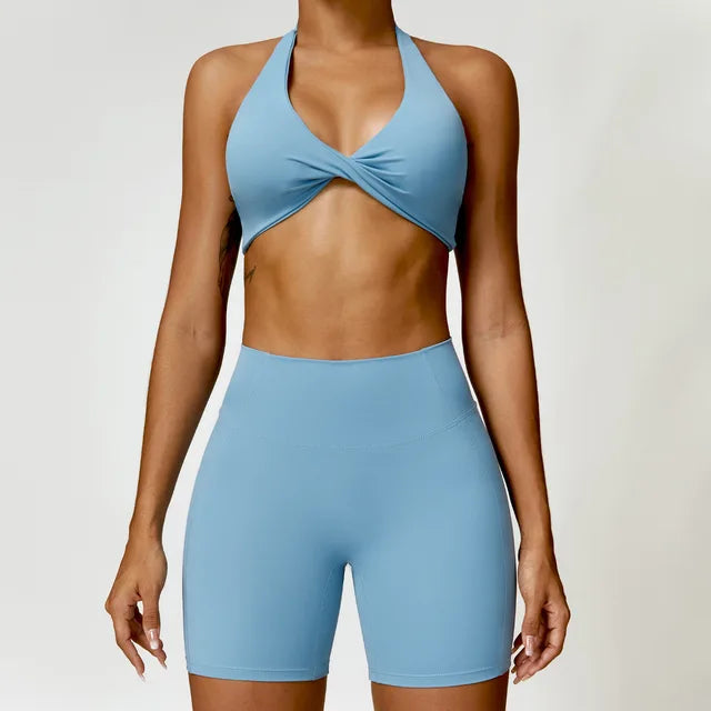 Women Seamless Yoga Set 2PCS Gym Workout Clothes for Female