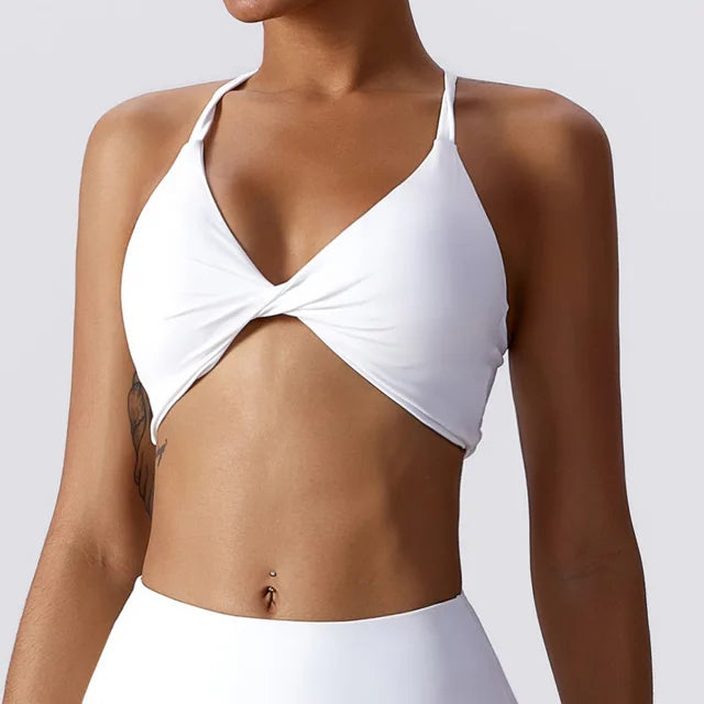 Women Stretchy Supportive Soft Comfort Twist Active Bra Sexy Underwear