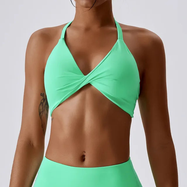 Women Stretchy Supportive Soft Comfort Twist Active Bra Sexy Underwear