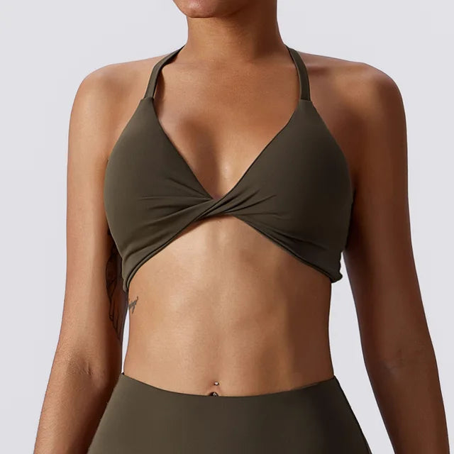 Women Stretchy Supportive Soft Comfort Twist Active Bra Sexy Underwear