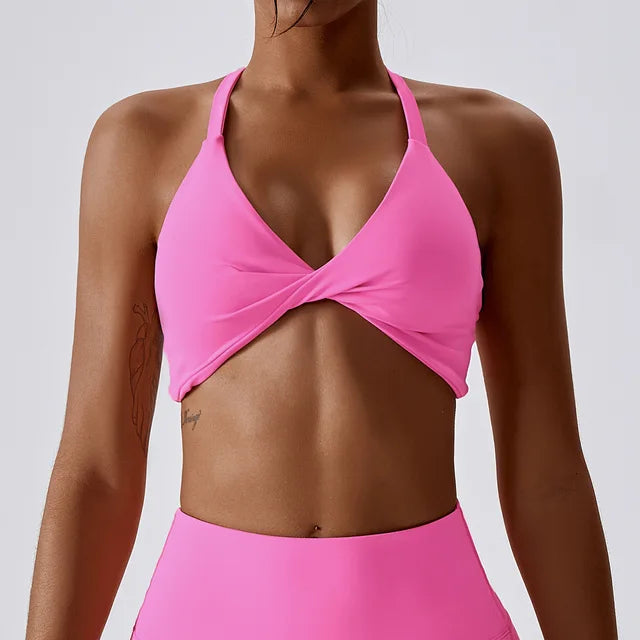 Women Stretchy Supportive Soft Comfort Twist Active Bra Sexy Underwear