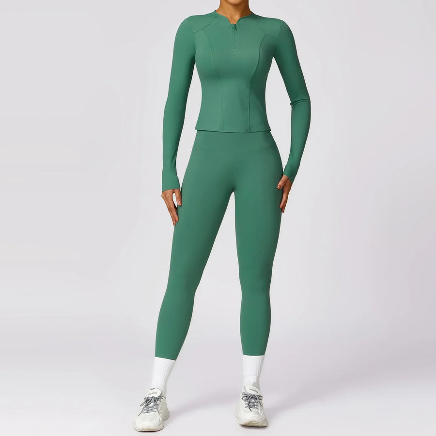 Yoga Set 2 Pieces Women Tracksuits Workout Sportswear Gym