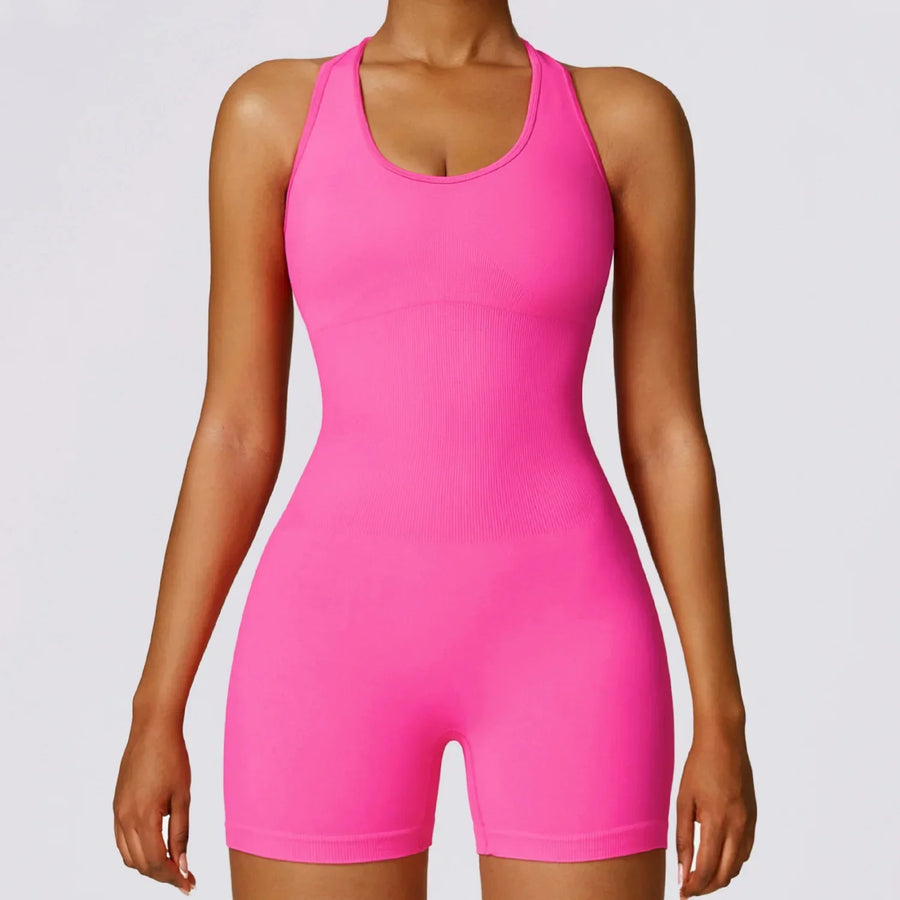 Yoga Set Women's Tracksuit Seamless Jumpsuits One Piece