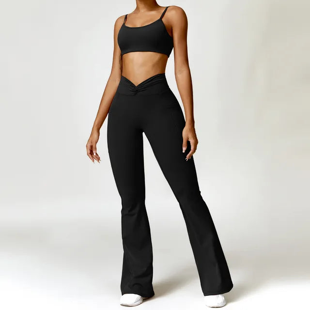 Yoga Set Workout Outfits for Women Tracksuit 2PCS Sport Bra High Waist
